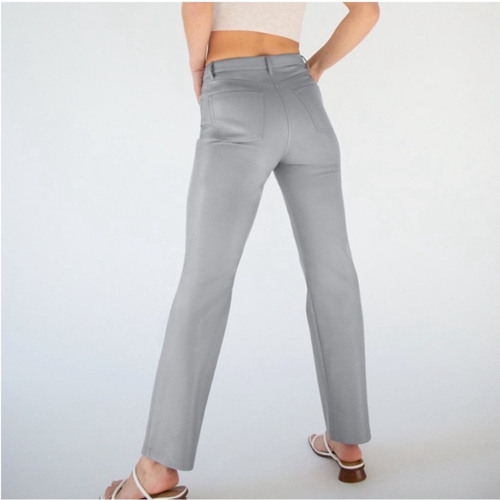 Wilfred Soft Gray Straight Leg Trousers
